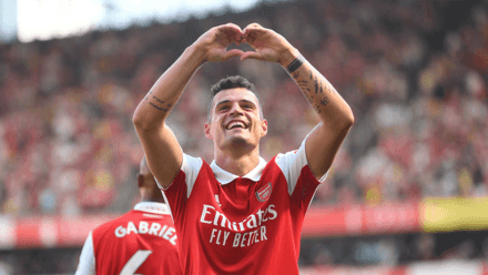 La migliore prestazione di Granit Xhaka arriva nell'ultima partita dell'Arsenal